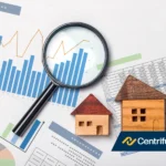 Real estate investor reviewing rental property cash flow projections